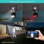 CAMARA DE SEGURIDAD PTZ DUAL CON ZOOM OPTICO 5K - Imagen 5