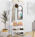 ESTANTE PERCHERO ZAPATERA CON ESPEJO - Imagen 2