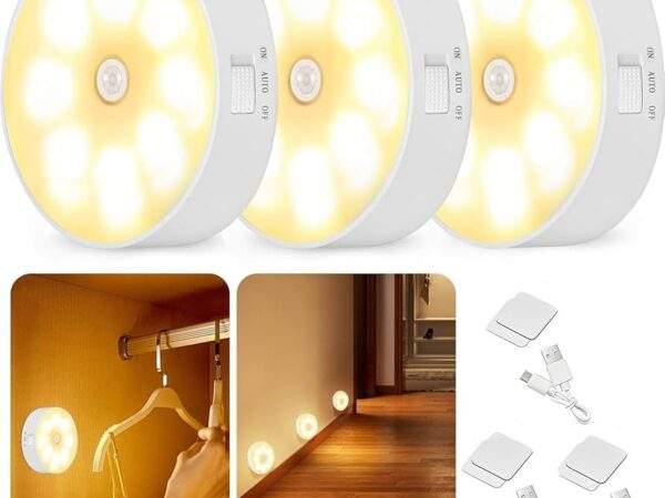 MINI FOCOS LED CON SENSOR DE MOVIMIENTO