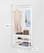 ESTANTE PERCHERO ZAPATERA CON ESPEJO - Imagen 3