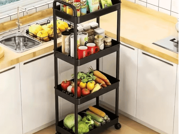 CARRITO ORGANIZADOR 4 NIVELES CON RUEDA
