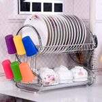 ESCURRIDOR DE PLATOS 2 NIVELES CISNE