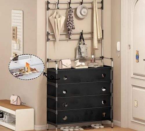 ZAPATERO PERCHERO CON TAPA 5 NIVELES 👞 👠