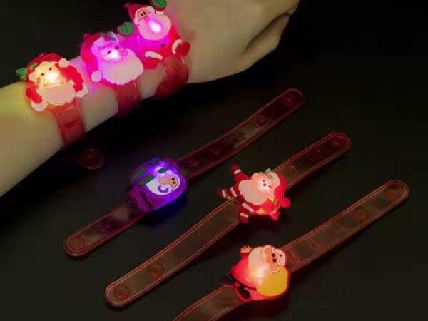 PULSERA BRAZALETE NAVIDEÑO CON LUCES ⌚️