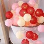 TIRA DE ESFERAS PARA DECORACIÓN 🔴⚪️🔵