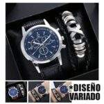 KIT DE RELOJ CON PULSERA BRAZALETE PARA VARÓN  - Imagen 2
