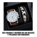 KIT DE RELOJ CON PULSERA BRAZALETE PARA VARÓN  - Imagen 3