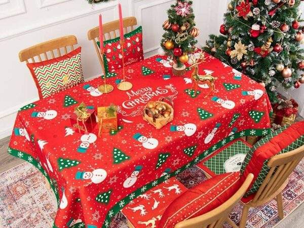 MANTEL NAVIDEÑO PARA MESA DE SALA