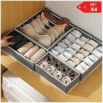 SET X 4 PIEZAS DE ORGANIZADORES DE ROPA INTERIOR PLEGABLE - Imagen 2