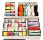 SET X 4 PIEZAS DE ORGANIZADORES DE ROPA INTERIOR PLEGABLE - Imagen 3