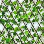 REJILLAS DECORATIVAS CON HOJAS ARTIFICIALES