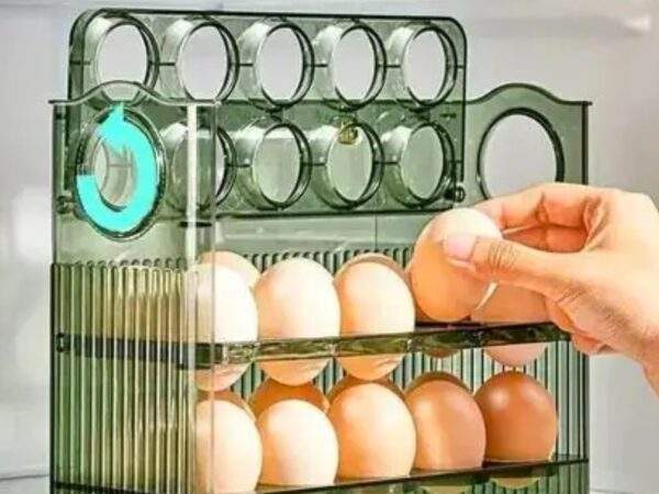 DISPENSADOR DE HUEVOS DE 3 PISOS 