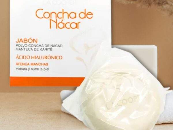 JABON CONCHA NACAR CON ACIDO HIALURONICO
