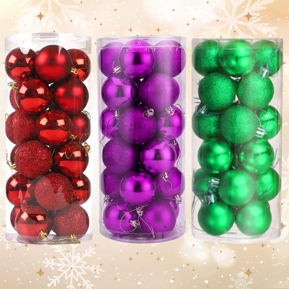 TAMAÑO CATALOGO VIRTUAL (24) BOLAS NAVIDEÑAS Nro6 - Imagen 1