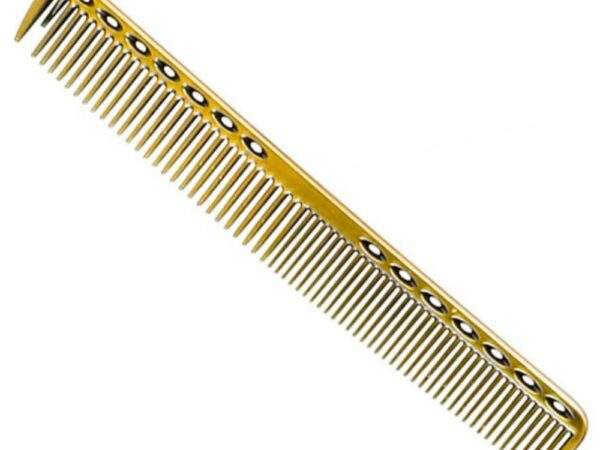 PEINE DORADO DE METAL BARBERIA