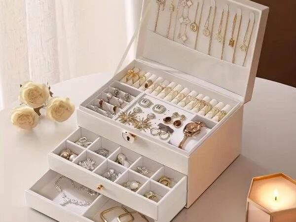 JOYERO ELEGANTE MULTIFUNCIONAL DE 3 PISOS