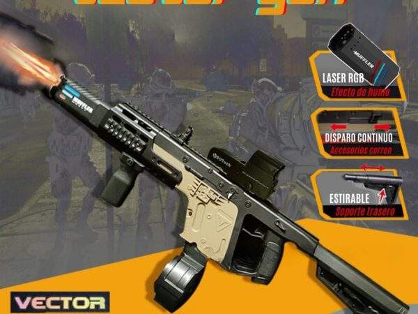 PISTOLA DE HIDROGEL VECTOR BOTA HUMO