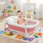 BAÑERA PLEGABLE CON ALMOHADA