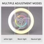 FOCO VENTILADOR CON LUZ RGB - Imagen 6