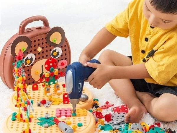 CAJA DE HERRAMIENTA Y TALADRO PARA NIÑOS