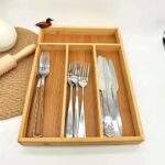 ORGANIZADOR DE CUBIERTOS DE BAMBÚ