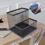 ORGANIZADOR DE ESCRITORIO DOBLE COMPARTIMIENTO - Imagen 2