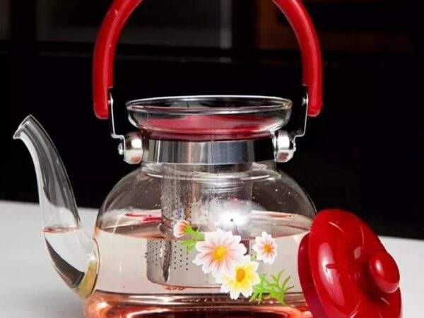 TETERA DE VIDRIO BOROSILICATO