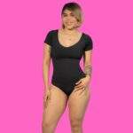 FAJA BODY MANGA CORTA CUELLO V