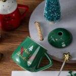 TAZA NAVIDEÑA CON CUCHARITA Y TAPA - Imagen 3