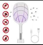RAQUETA ELECTRICA MATA MOSCA CON BASE - Imagen 3