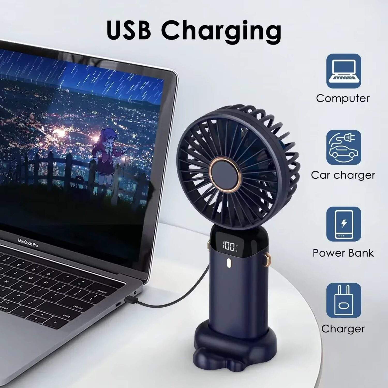 WhatsApp Image 2025-12-09 at 18.53.40 MINI VENTILADOR FLEXIBLE CON PANTALLA DIGITAL - Imagen 1