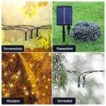 TIRA DE LUCES LED NAVIDEÑAS CON PANEL SOLAR 25 METROS - Imagen 4