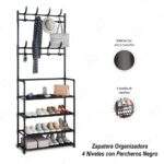 ZAPATERO CON PERCHERO DE 4 NIVELES - Imagen 3