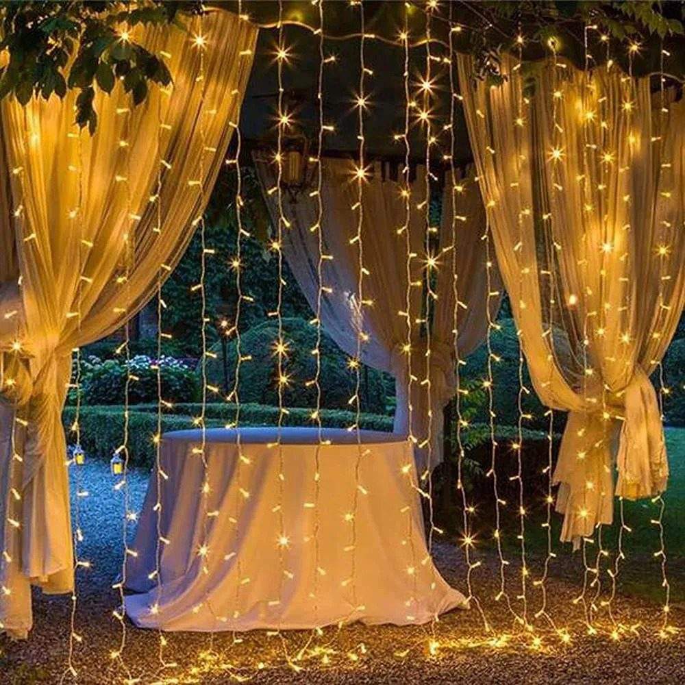 Luces navidenas color ambar 3 x 3 LUCES NAVIDEÑAS COLOR AMBAR 3 X 3 - Imagen 1