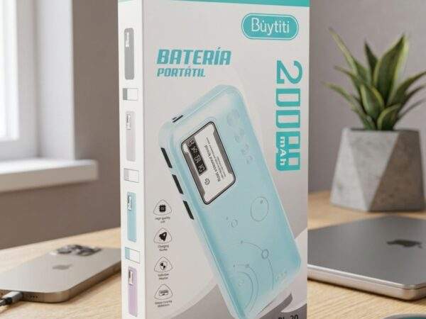 POWER BANK 20000 MHA CON LINTERNA