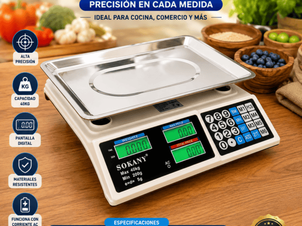 BALANZA DIGITAL SOKANY 40 KG