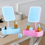 ESPEJO LED CON ORGANIZADOR DE MAQUILLAJE - Imagen 2