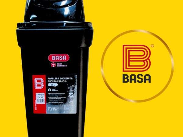 PAPELERA DE POLIETILENO BASA 35L