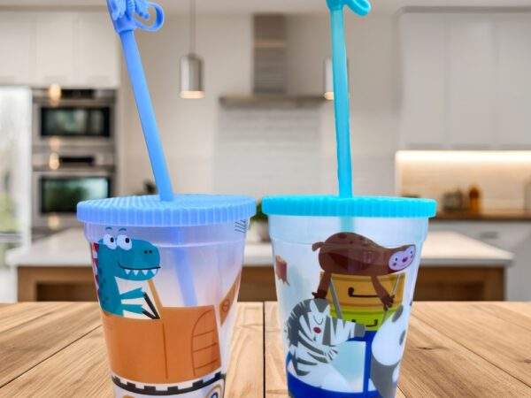 VASO CON DISEÑO + CAÑA