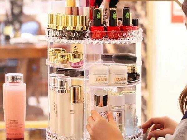ORGANIZADOR DE MAQUILLAJE GIRATORIO
