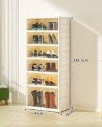ORGANIZADOR ZAPATERA DE 6 NIVELES PARA 12 PARES PLEGABLE ACRÍLICO - Imagen 7