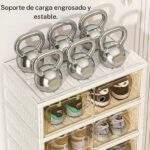 ORGANIZADOR ZAPATERA DE 6 NIVELES PARA 12 PARES PLEGABLE ACRÍLICO - Imagen 6