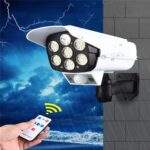 LÁMPARA SOLAR CON SENSOR TIPO CÁMARA