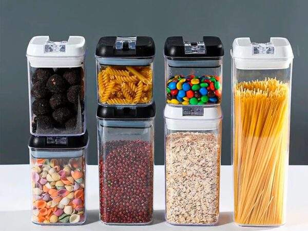CONTENEDORES DE CEREAL CON TAPA HERMETICA