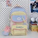 MOCHILA COREANA CON BOLSITO 0760  - Imagen 5