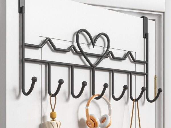 PERCHERO DE PUERTA CORAZÓN 