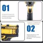 JUEGO DE TALADRO INALAMBRICO DOBLE BATERÍA 21V  - Imagen 4