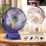 VENTILADOR CON CLIP 5 VELOCIDADES RECARGABLE - Imagen 5