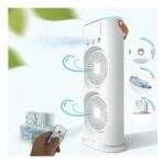 VENTILADOR DOBLE ASPA CON LUCES LED Y HUMIDIFICADOR  - Imagen 4