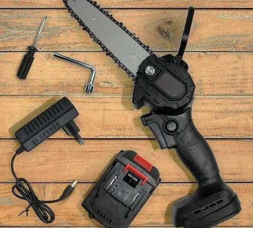 MOTOSIERRA ELECTRICA DE 48 V DOBLE BATERIA 